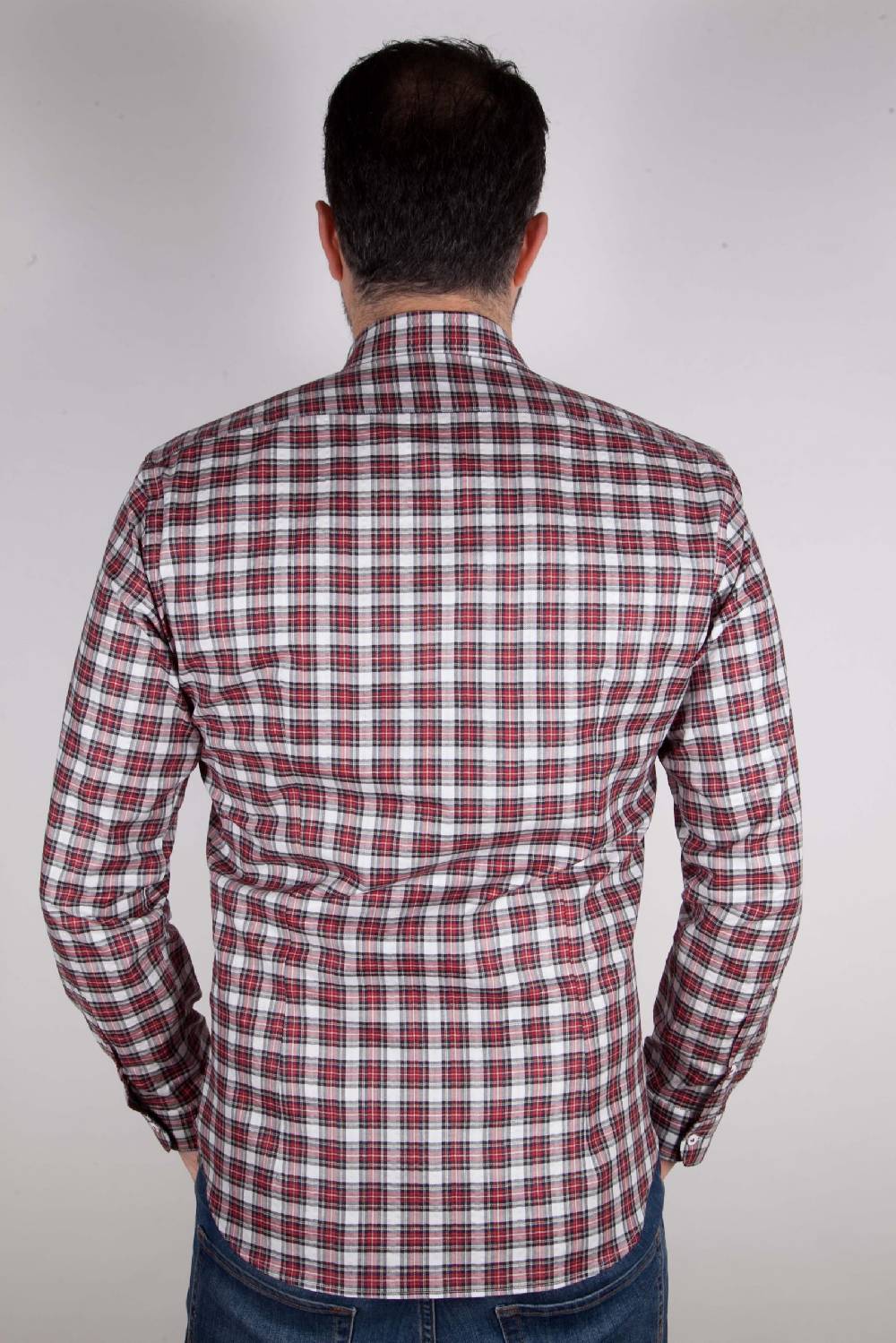 Poggianti Camicia a quadri con tasca ARDENZA-64-574-01 Nuova