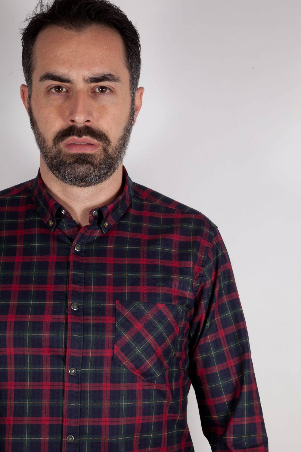 Poggianti Camicia a quadri con tasca ARDENZA-64-574-03 Moda