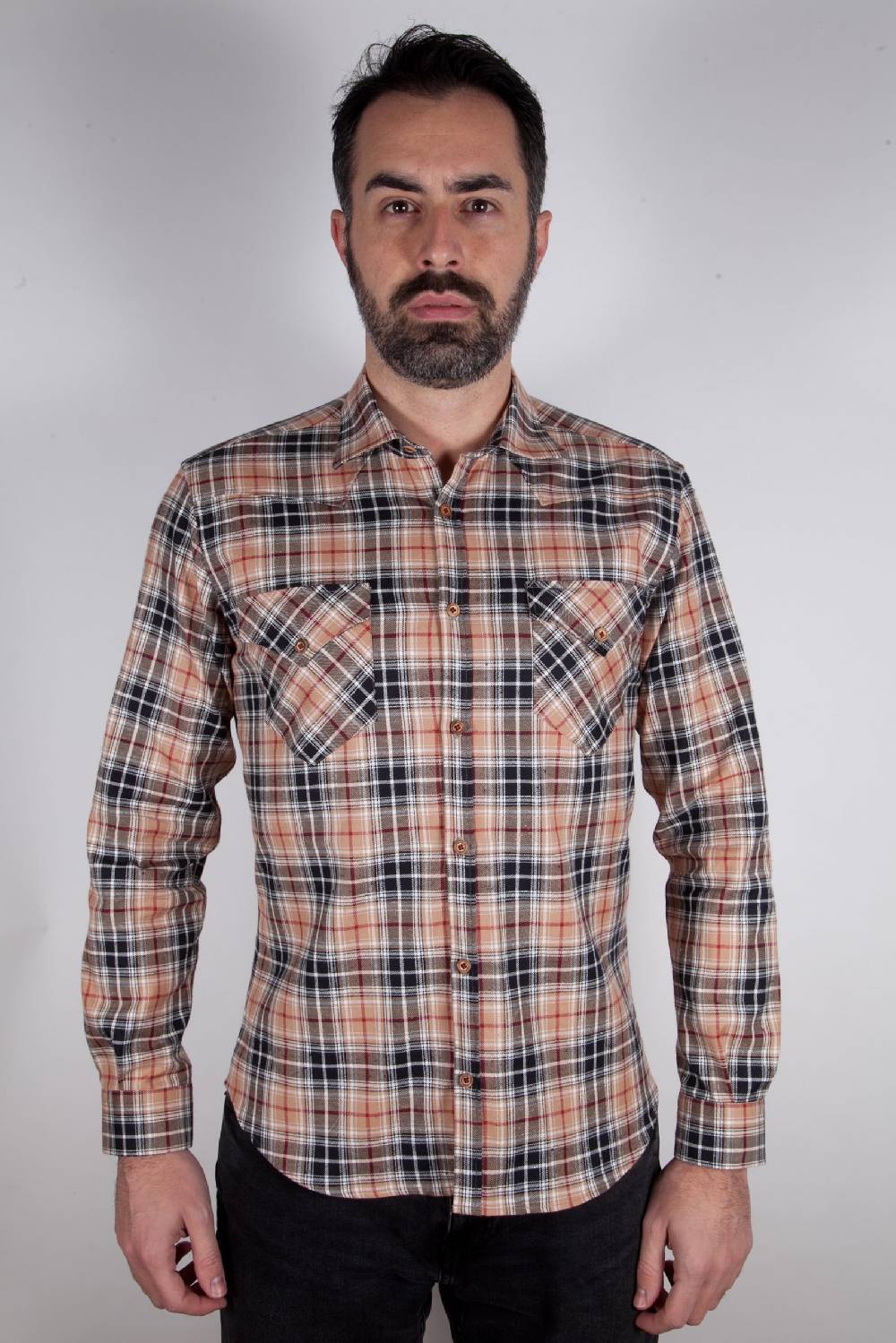 Poggianti Camicia a quadri VAIANO-95F-573-01 Convenienza