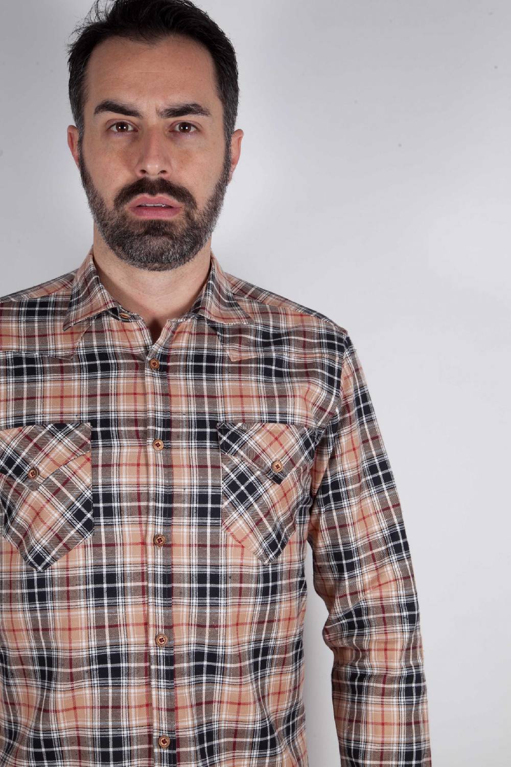 Poggianti Camicia a quadri VAIANO-95F-573-01 Convenienza
