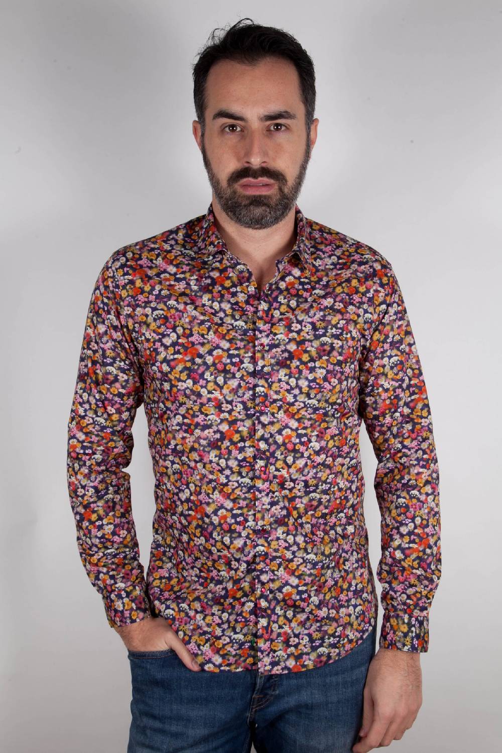 Poggianti Camicia con stampa floreale PRUNO-66-556-01 2025