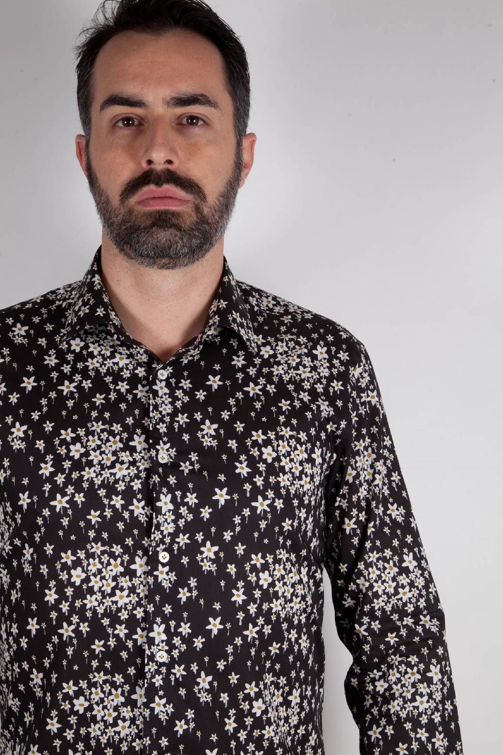 Poggianti Camicia con stampa floreale FIRENZE-UBBF-555-02 In Linea