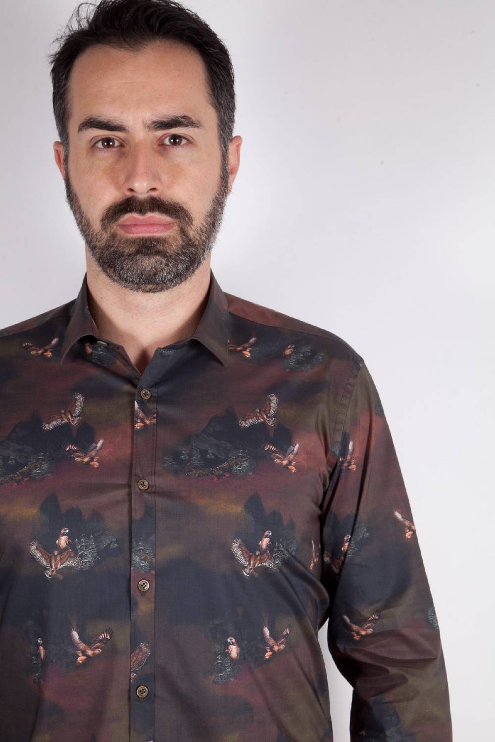 Poggianti Camicia con stampa PISA-73-548-01 Qualità