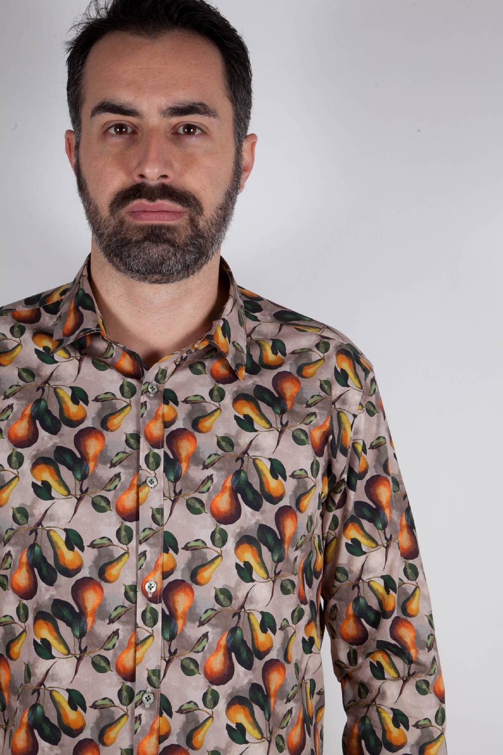 Poggianti Camicia con stampa frutta PISA-66F-536-01 Outlet