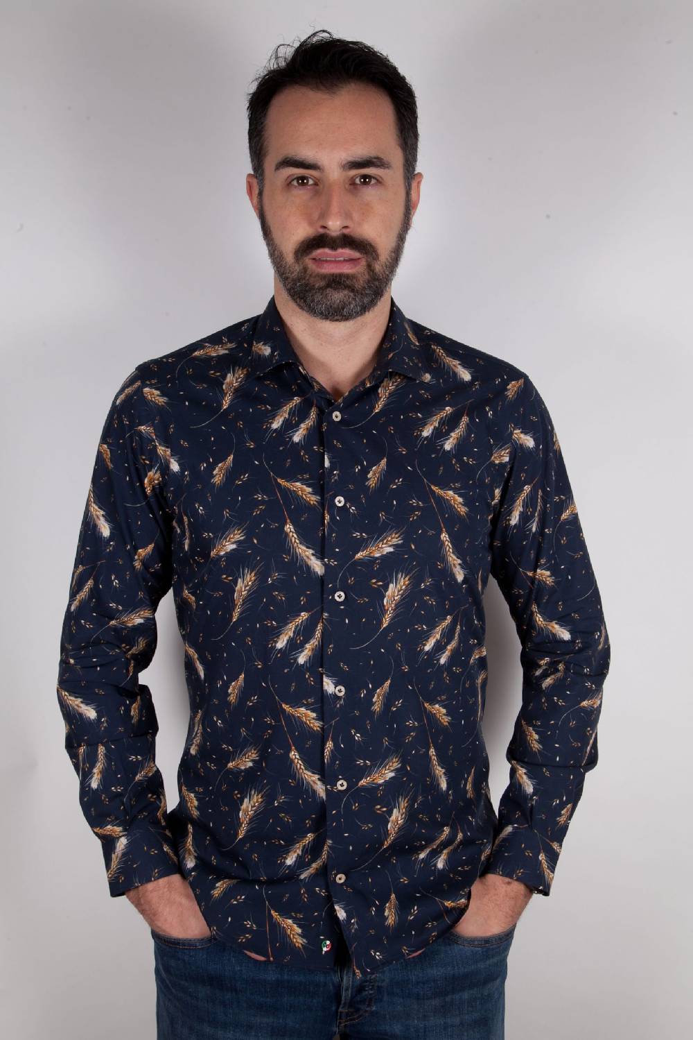 Poggianti Camicia con stampa FIRENZE-95F-533-01 In Vendita