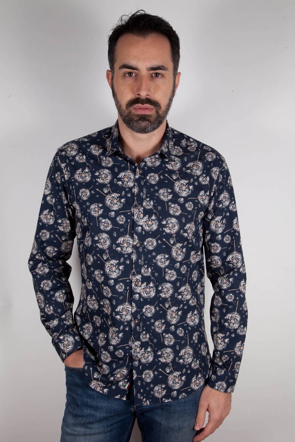 Poggianti Camicia con stampa PISA-73-532-01 Saldi