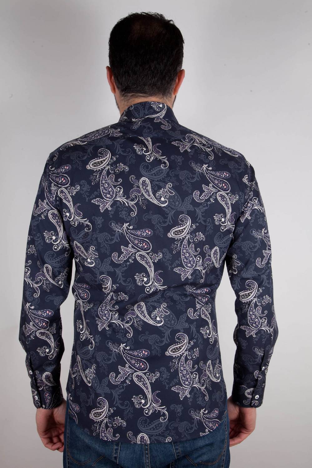 Poggianti Camicia con stampa cachemire FIRENZE-73-531-01 Offerte