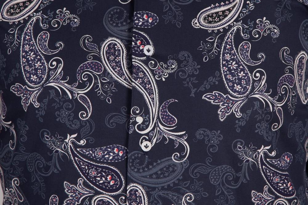 Poggianti Camicia con stampa cachemire FIRENZE-73-531-01 Offerte