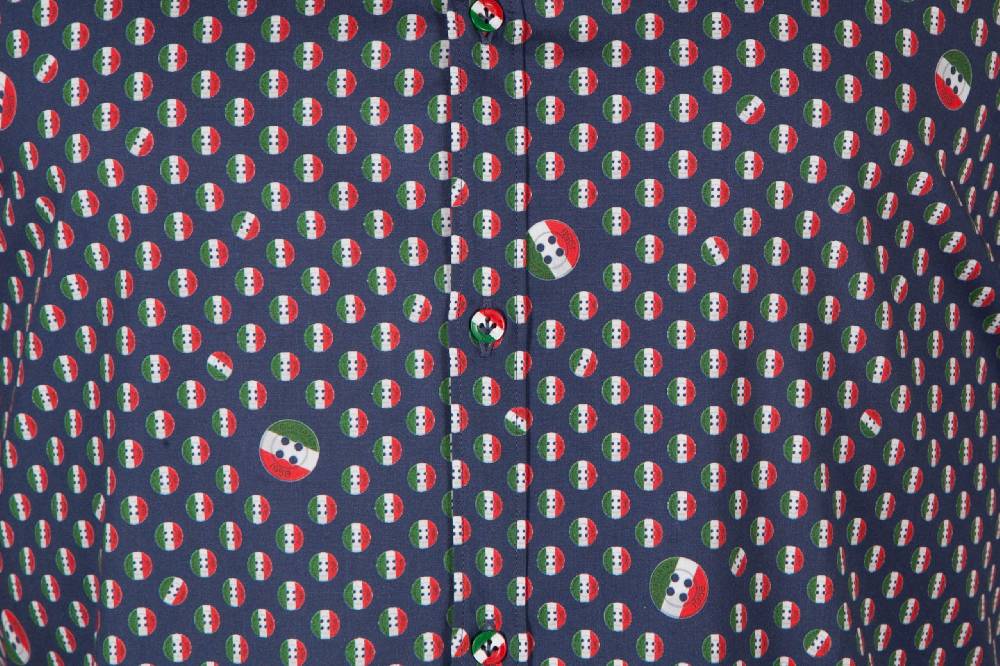 Poggianti Camicia con stampa PISA-31F-524-01 Vendita Economica