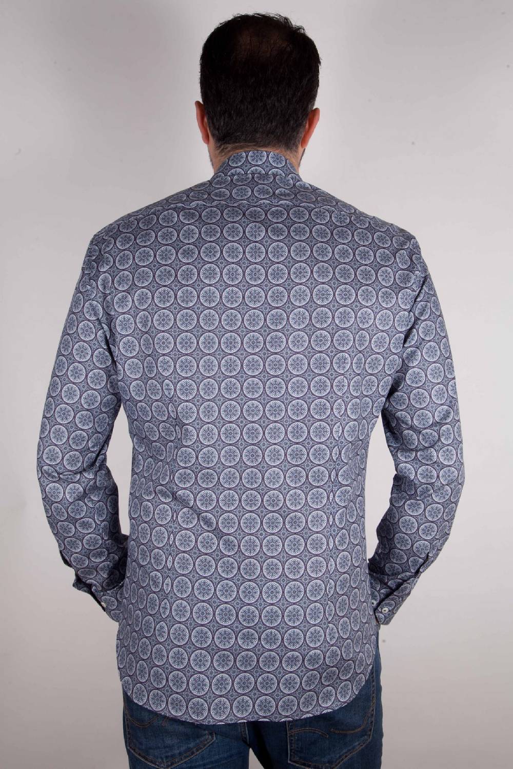 Poggianti Camicia con stampa AREZZO-65-514-01 Promozione Limitata