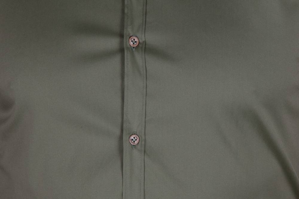Poggianti Camicia Stretch Collo francese tinta unita PRACCHIA-62M-500-03 Nuova