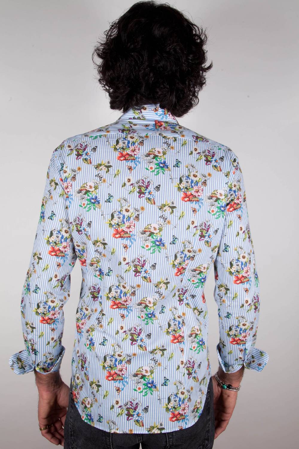 Poggianti Camicia Fantasia Collo francese 329-01 Spedizione gratuita