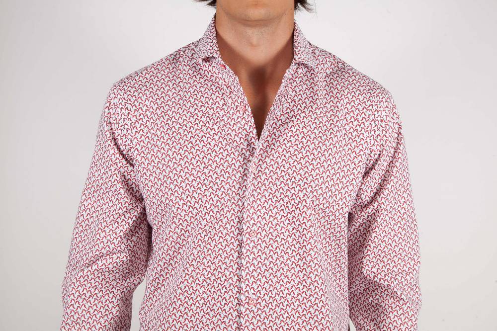 Poggianti Camicia Fantasia Collo francese 317-02 Sconto di tempo limitato
