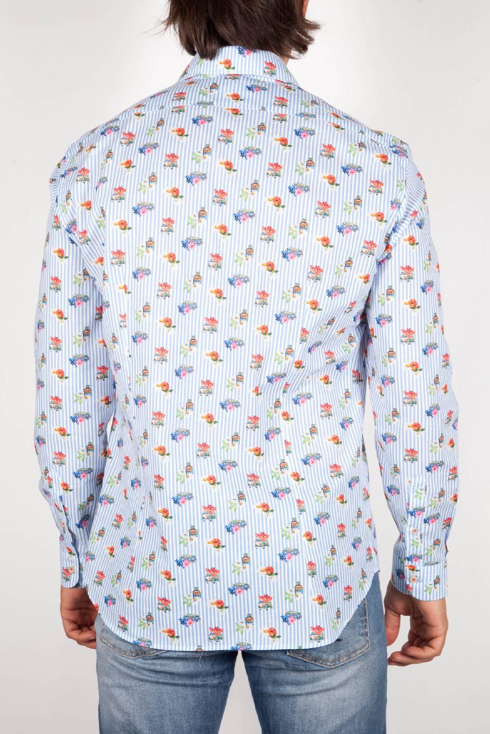 Poggianti Camicia Fantasia Collo francese 329-02 Negozio online di fabbrica