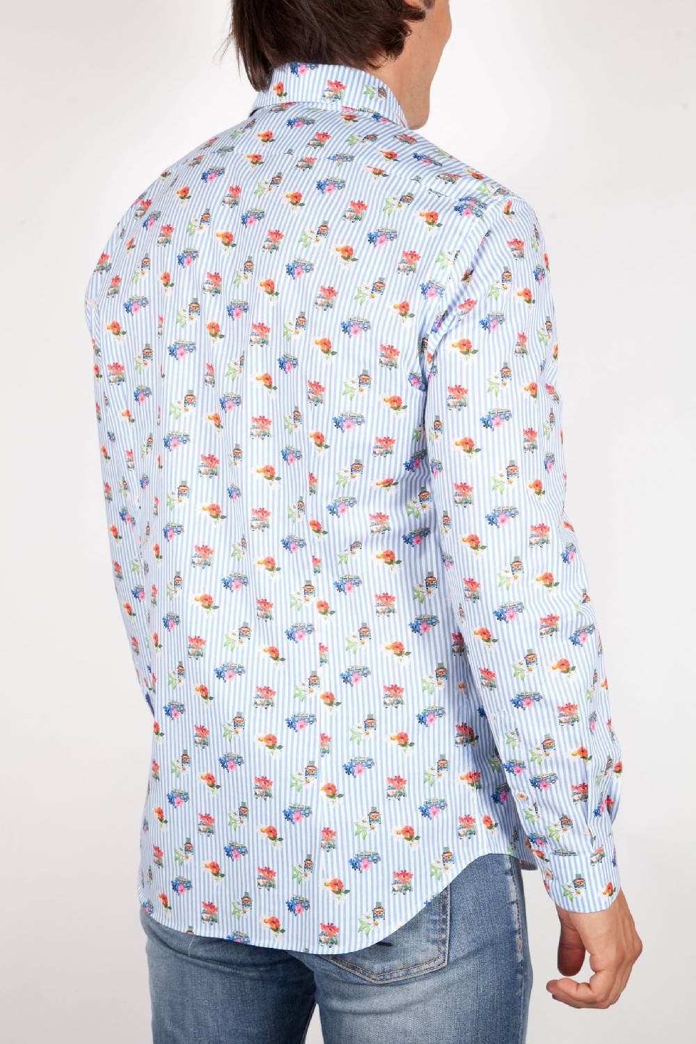 Poggianti Camicia Fantasia Collo francese 329-02 Negozio online di fabbrica