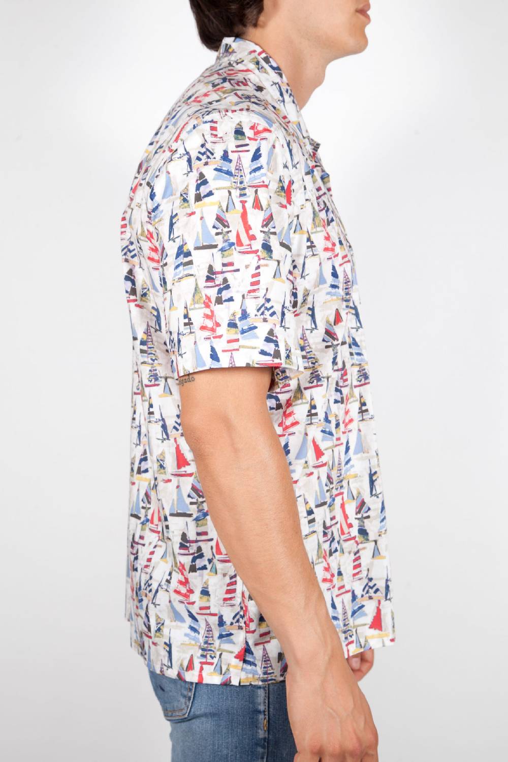 Poggianti Camicia Fantasia Manica corta 346-01 Sconto