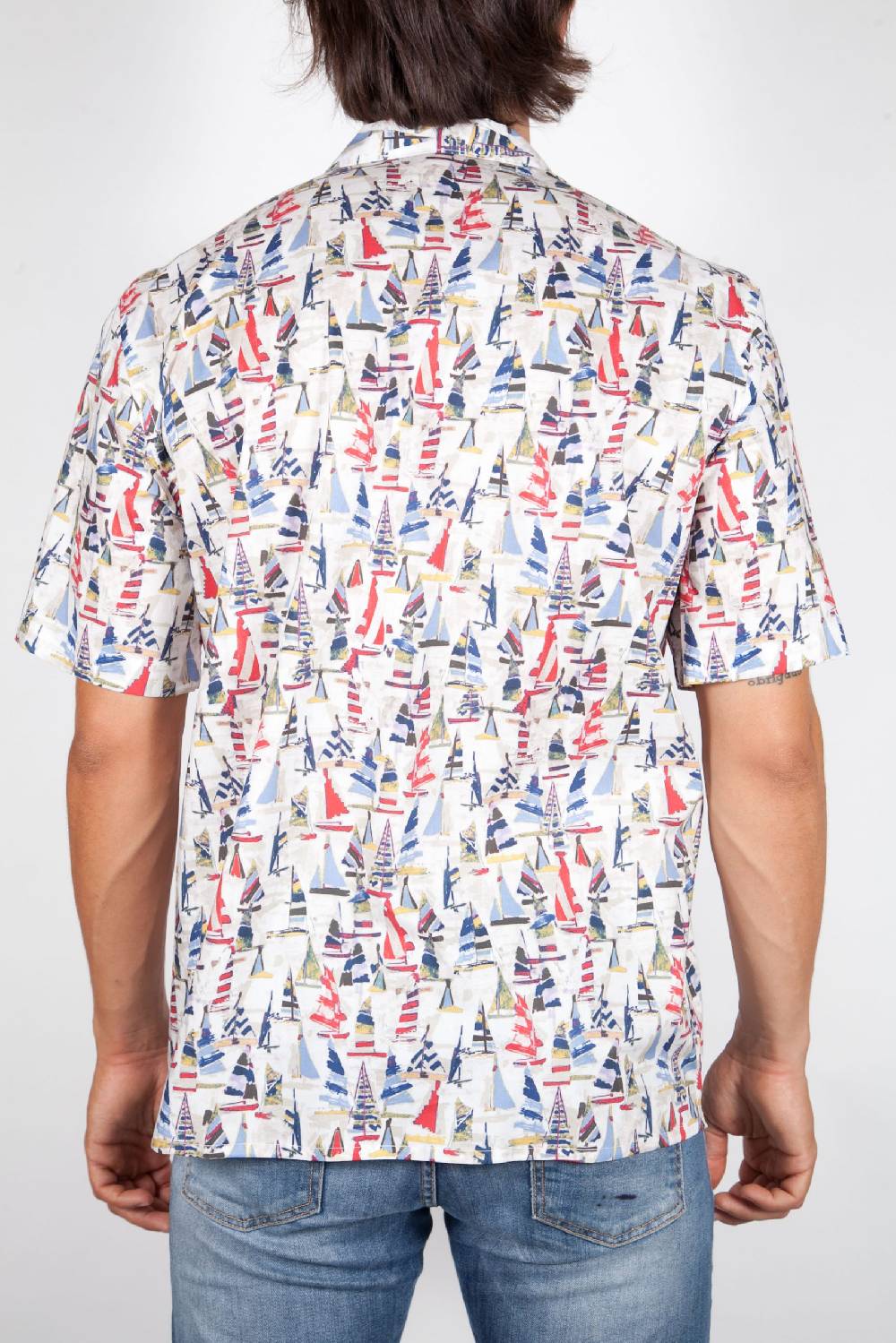 Poggianti Camicia Fantasia Manica corta 346-01 Sconto