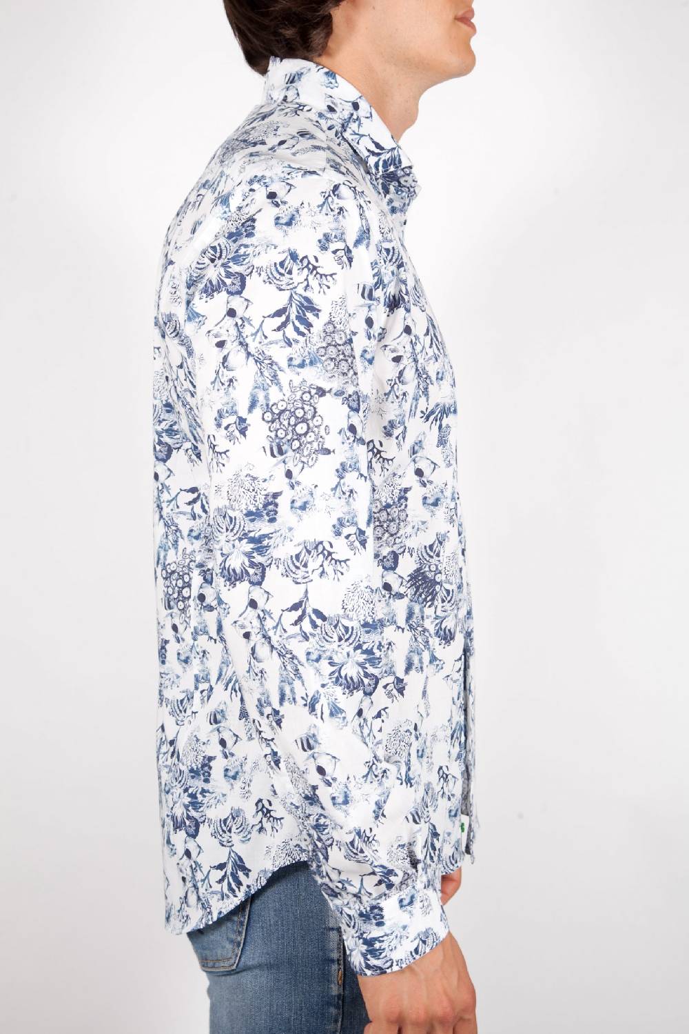 Poggianti Camicia Fantasia Collo Francese 347-01 Offerta esclusiva