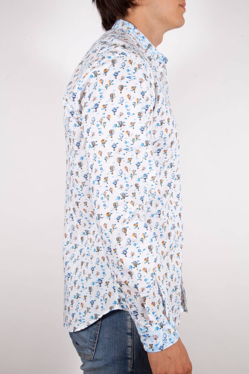 Poggianti Camicia Fantasia Collo coreano 316-01 Black Friday