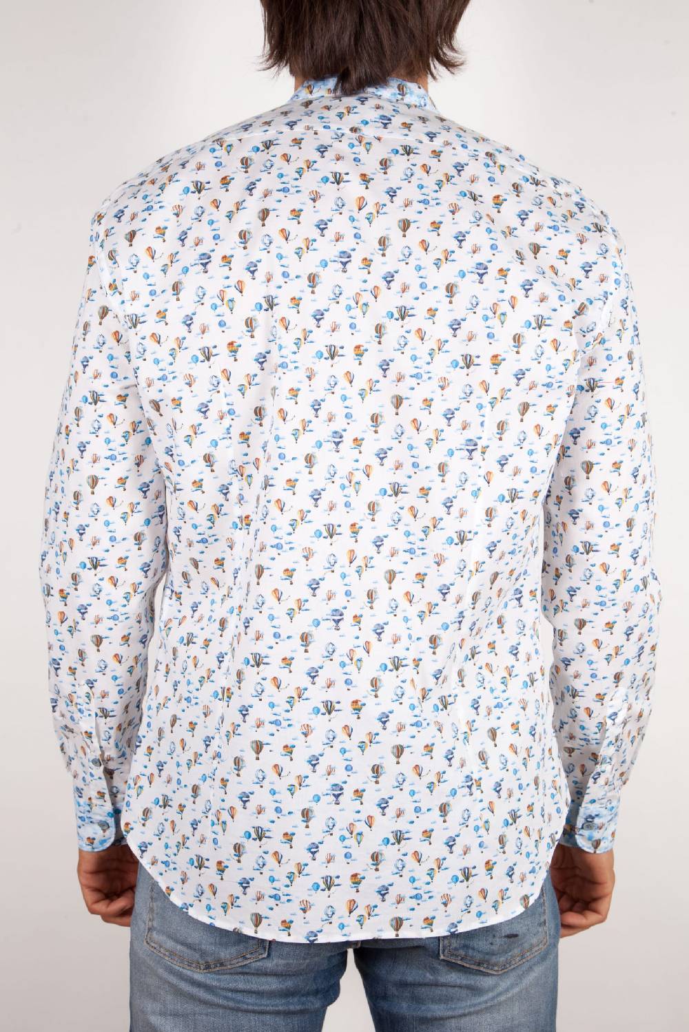 Poggianti Camicia Fantasia Collo coreano 316-01 Black Friday