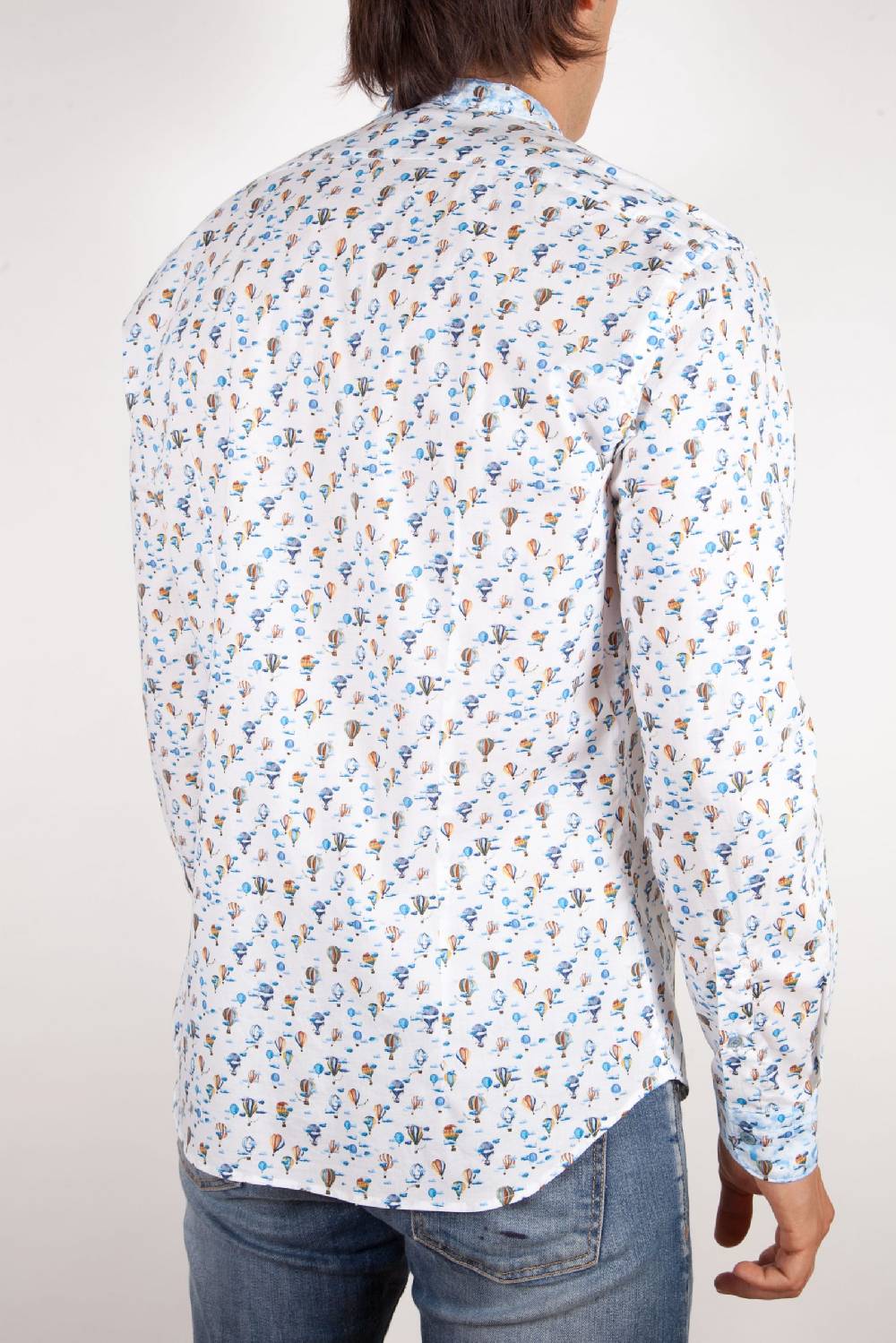 Poggianti Camicia Fantasia Collo coreano 316-01 Black Friday