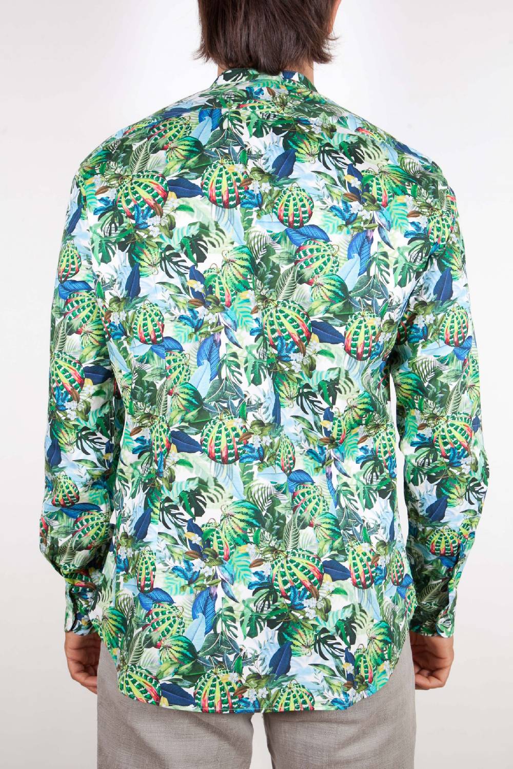 Poggianti Camicia Fantasia Collo Morbido Multicolor 363 Offerta natalizia