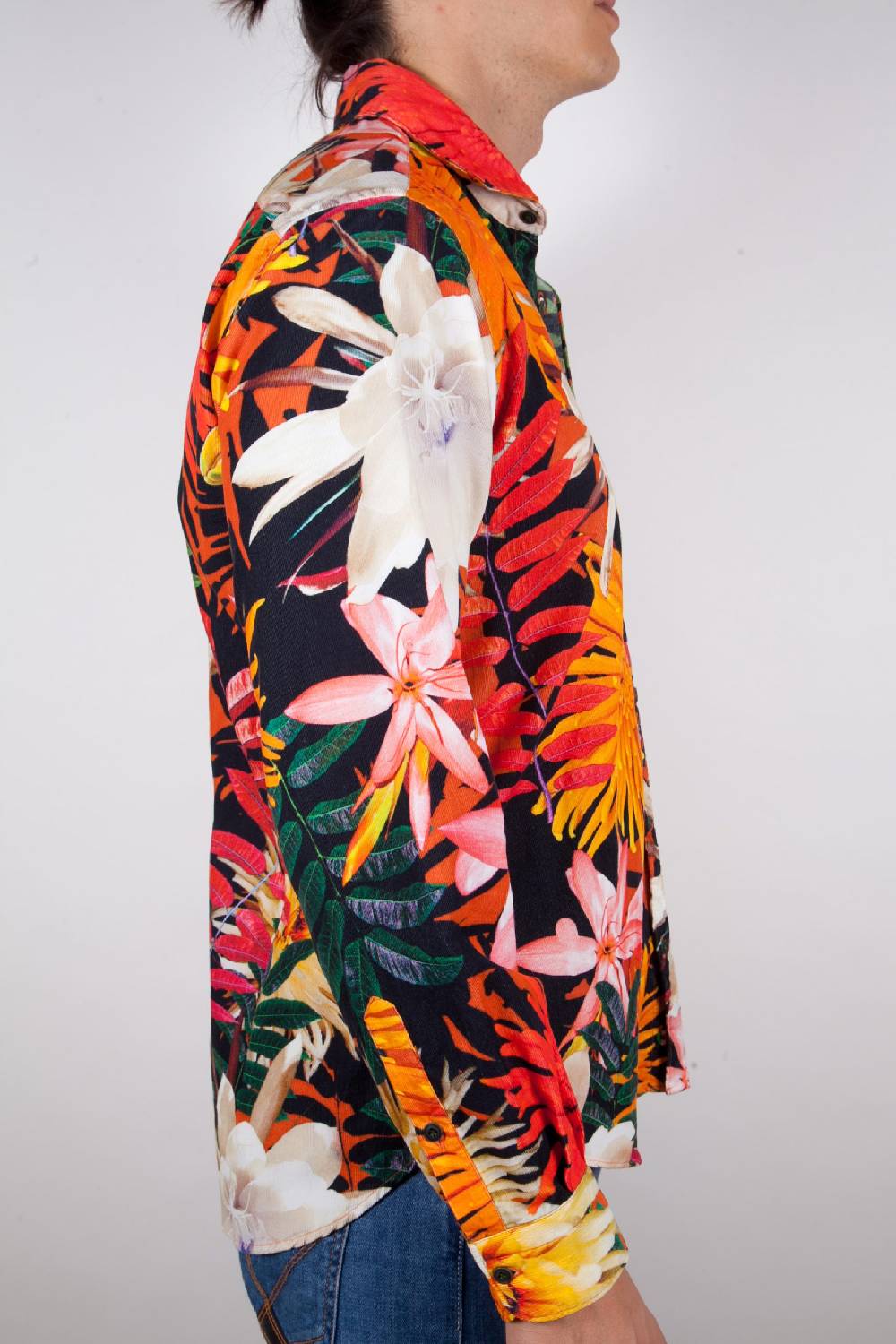 Poggianti Camicia Fantasia Collo Francese Offerta migliore