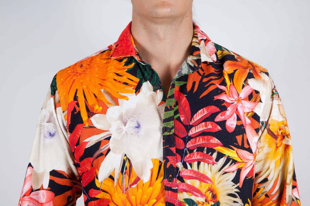 Poggianti Camicia Fantasia Collo Francese Offerta migliore