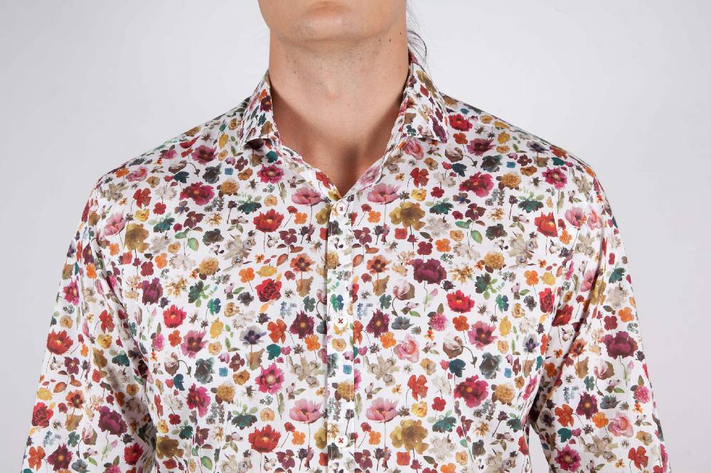 Poggianti Camicia Fantasia Collo Morbido Multicolor Latest fashion