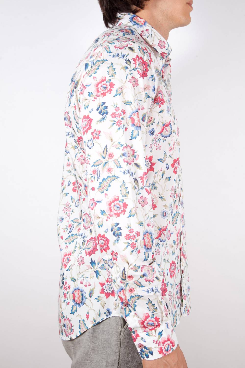 Poggianti Camicia Fantasia Collo Morbido Multicolor Online Outlet