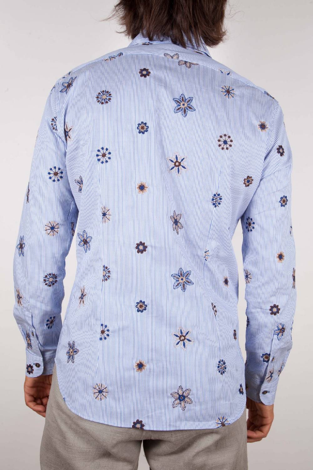 Poggianti Camicia Fantasia Collo Morbido Ricamo Bestseller