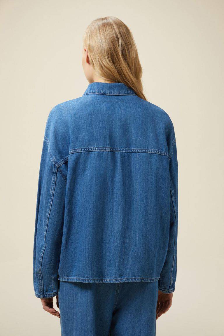 Pomandere Giubbino denim con tasche applicate Fino Al -60%