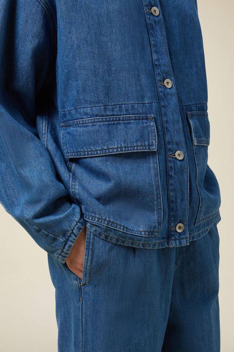 Pomandere Giubbino denim con tasche applicate Fino Al -60%