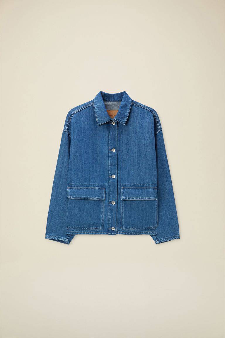 Pomandere Giubbino denim con tasche applicate Fino Al -60%