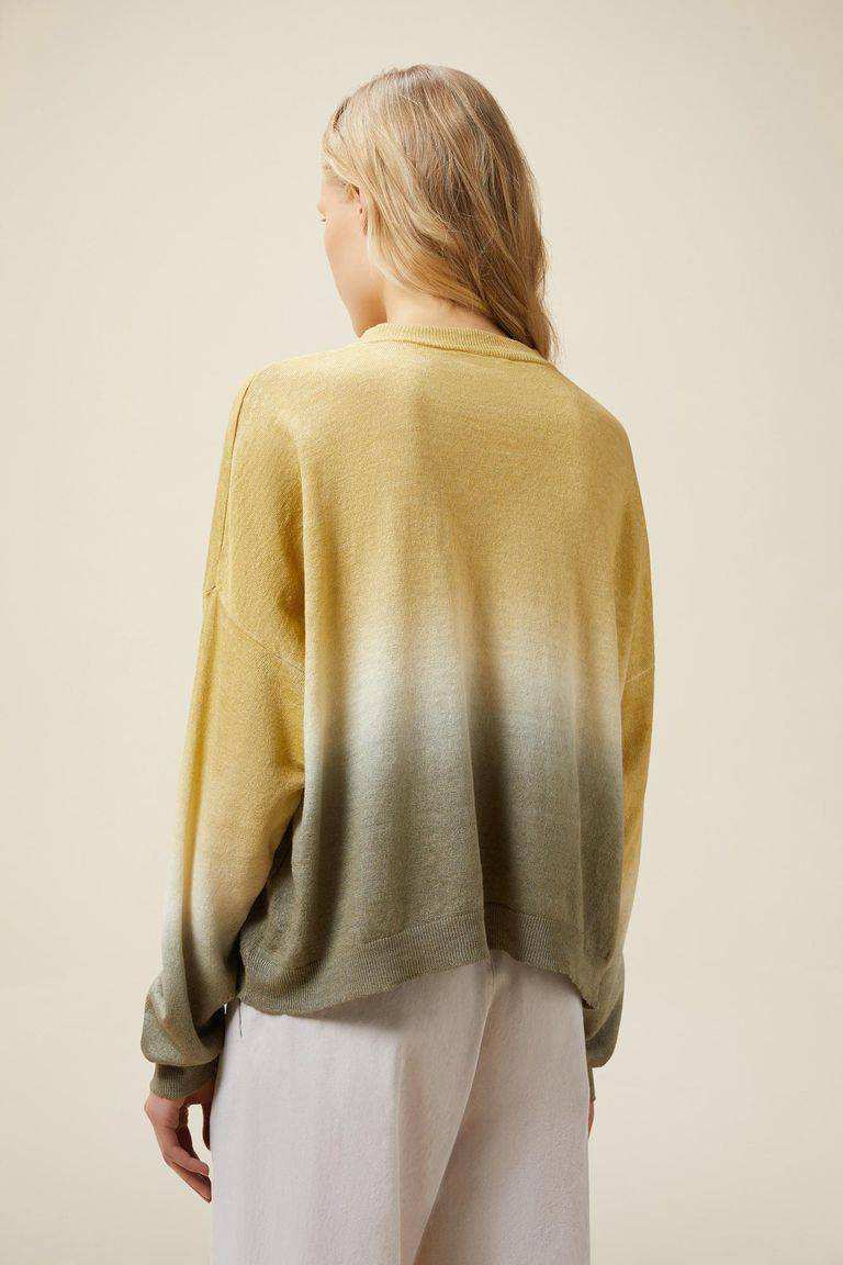 Pomandere Maglione girocollo con tintura degradè Saldi