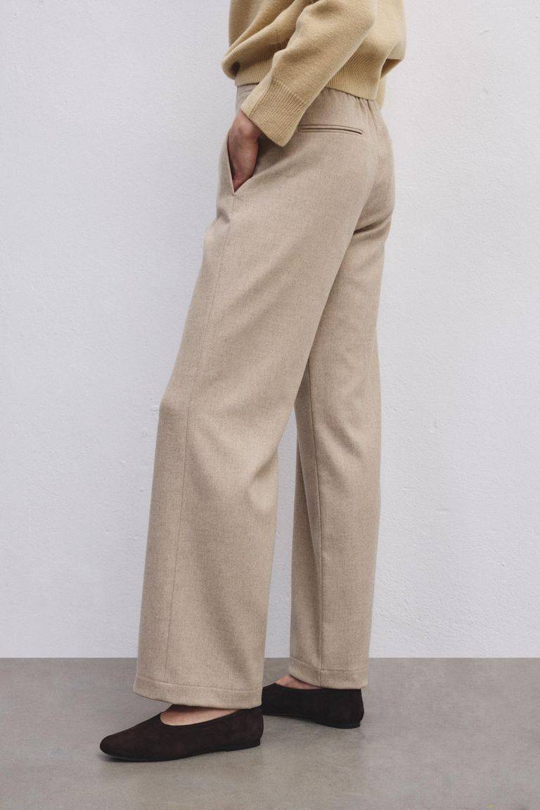 Pomandere Pantalone iconico in flanella misto lana Italia