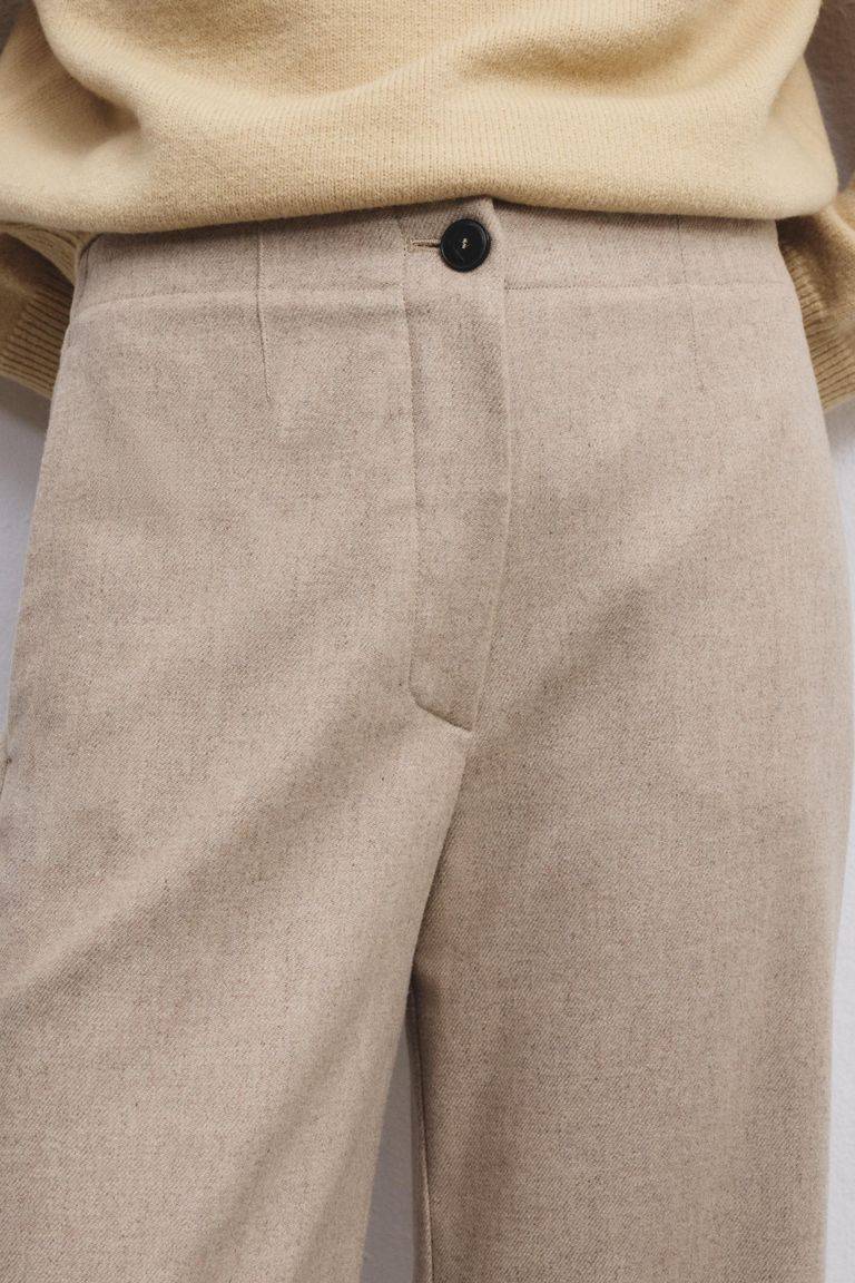 Pomandere Pantalone iconico in flanella misto lana Italia