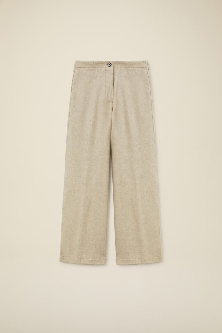 Pomandere Pantalone iconico in flanella misto lana Italia