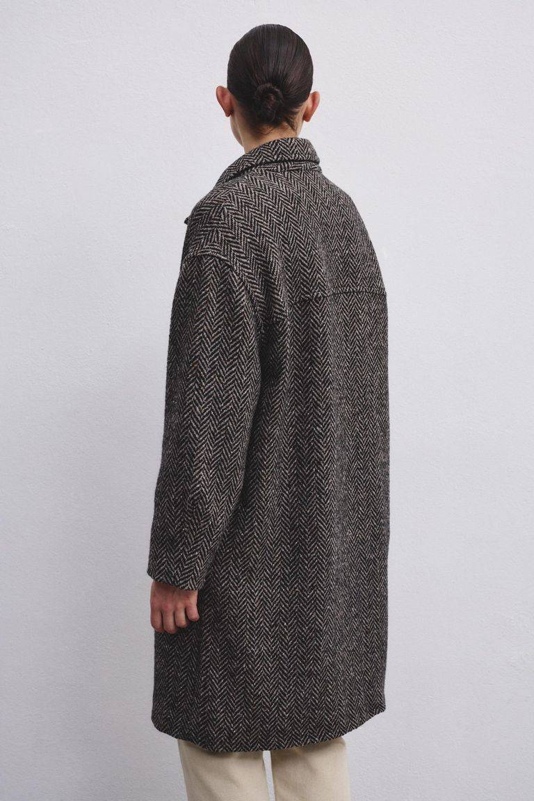 Pomandere Cappotto in resca di lana Nuovo