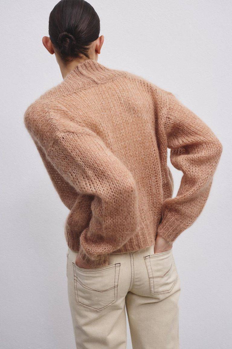 Pomandere Cardigan doppio petto in mohair e lana Qualità