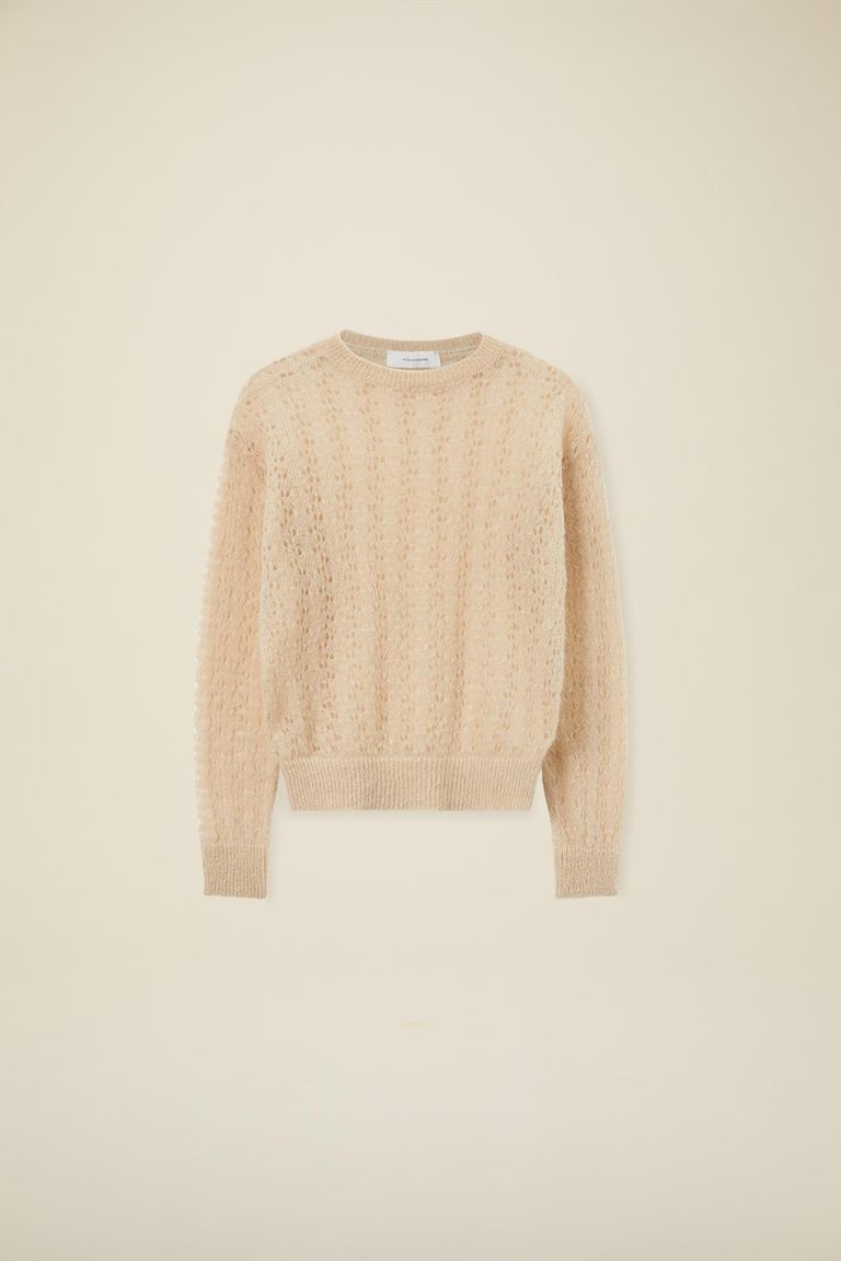 Pomandere Girocollo traforato di mohair e lana Negozi Online