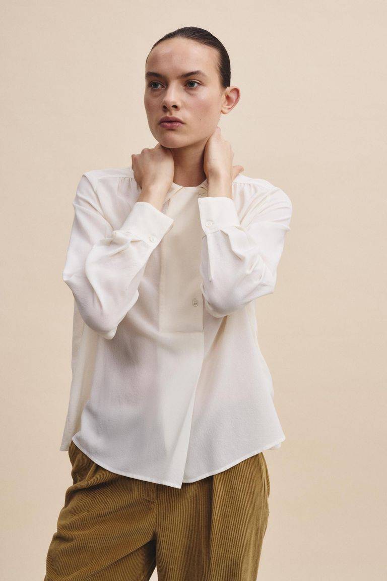 Pomandere Camicia in crepe de chine Affare Del Giorno