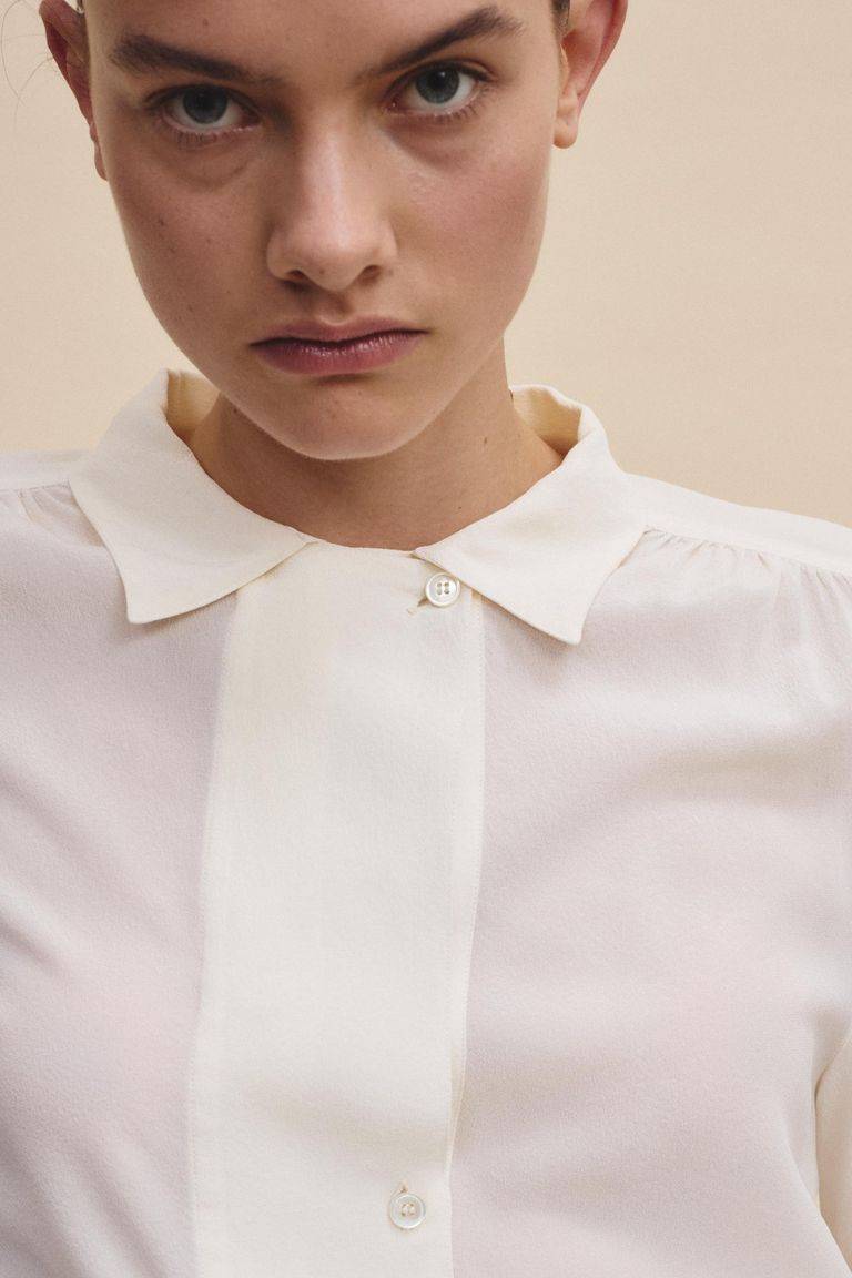 Pomandere Camicia in crepe de chine Affare Del Giorno