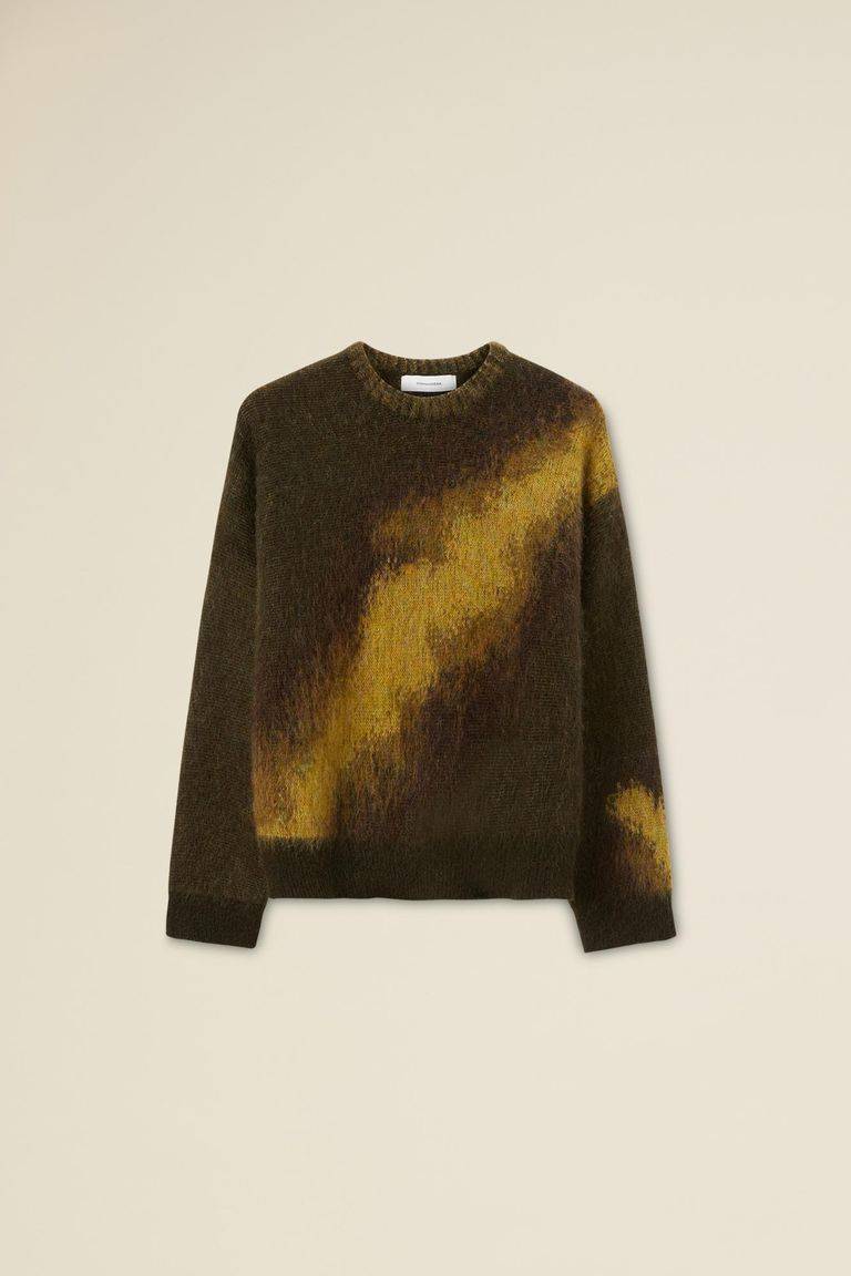 Pomandere Girocollo jacquard in mohair Sottocosto