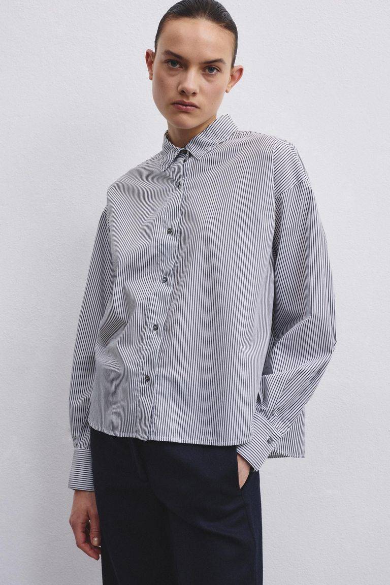 Pomandere Camicia in popeline rigato Offerte
