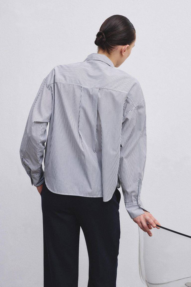 Pomandere Camicia in popeline rigato Offerte
