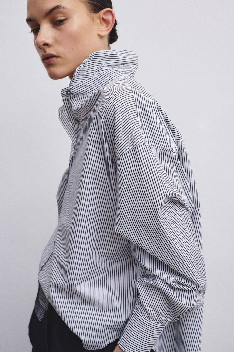 Pomandere Camicia in popeline rigato Offerte