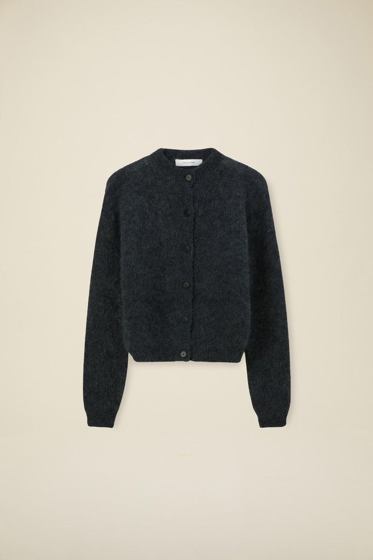 Pomandere Cardigan a girocollo in mohair In Saldo