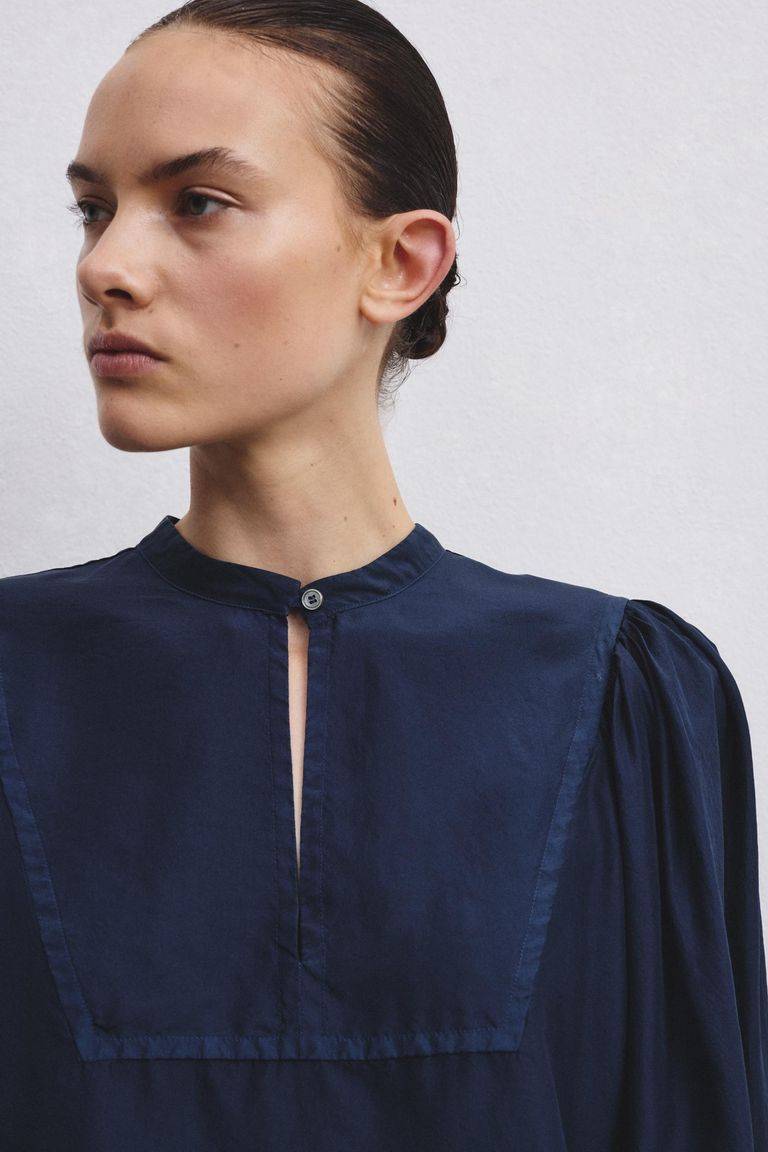 Pomandere Camicia con plastron in habutai Italia