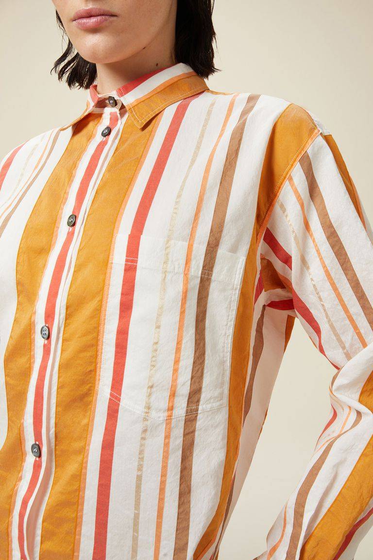 Pomandere Camicia a righe con taschino Nuovo